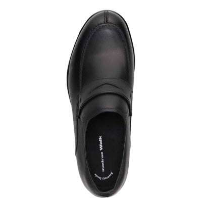 【GORE-TEX】「Recovery Shiatsu Insole」搭載で指圧効果により血行をよくする。幅広4E  スリッポンドレスカジュアルシューズ MW7412HR （ブラック）｜詳細画像