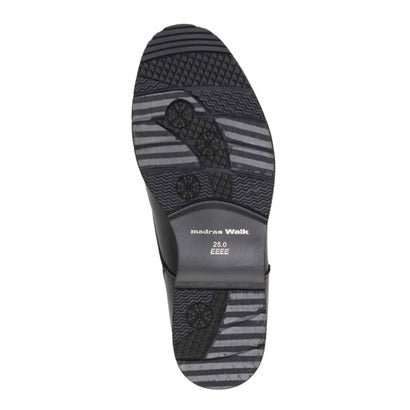 【GORE-TEX】「Recovery Shiatsu Insole」搭載で指圧効果により血行をよくする。幅広4E 外羽根ユーチップドレスカジュアルシューズ MW7410HR （ブラック）｜詳細画像
