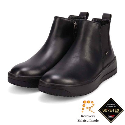 【GORE-TEX】 マドラスウォーク madras Walk 「Recovery Shiatsu Insole」搭載で指圧効果により血行を115％促進。 サイドゴアショートブーツ （ブラック）｜詳細画像