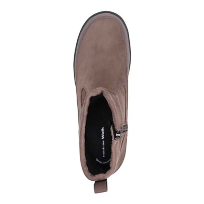 【GORE-TEX】「Recovery Shiatsu Insole」搭載で指圧効果により血行をよくする。3.0cmヒールのシンプルショートブーツ MWL4010R （グレー）｜詳細画像