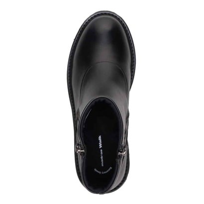 【GORE-TEX】 「Recovery Shiatsu Insole」搭載で指圧効果により血行をよくする。4.5cmヒールのタンクソールダブルファスナーブーツ  MWL1049R （ブラック）｜詳細画像