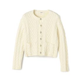 マカフィー MACPHEE ハイブリットコットンケーブル クルーネック
