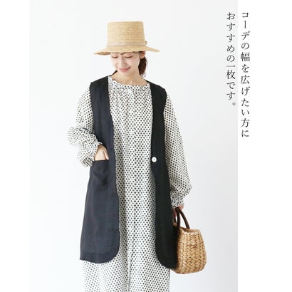 さっと重ねてコーデが決まる。大人のシアーベスト （ブラウン）｜詳細画像