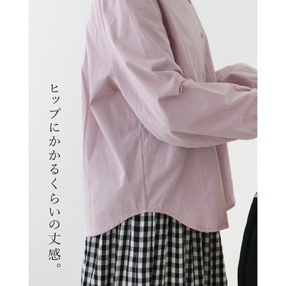 サンポクシェル sanpo kuschel すっきり見えお洒落服ブラウス （ラベンダー）｜詳細画像