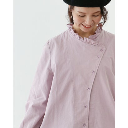 サンポクシェル sanpo kuschel すっきり見えお洒落服ブラウス （ラベンダー）｜詳細画像