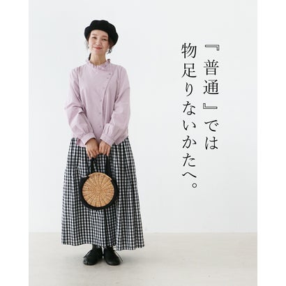 サンポクシェル sanpo kuschel すっきり見えお洒落服ブラウス （ラベンダー）｜詳細画像
