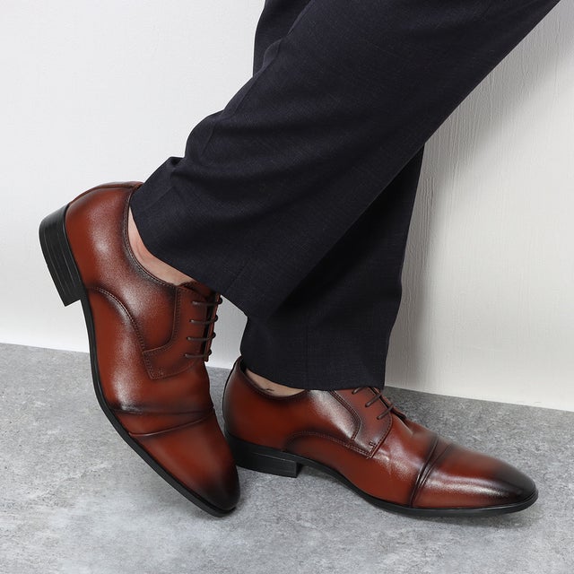 
                    メンズビジネスシューズ 紳士靴 軽量 防滑 抗菌仕様 3811 （ブラウン）