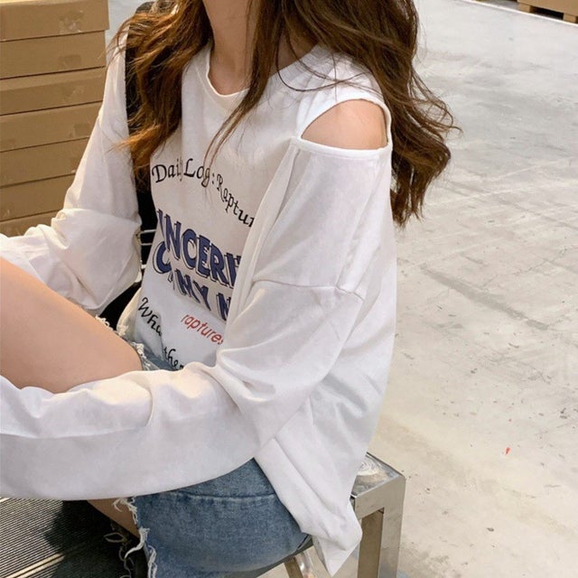 秋のロゴTシャツ （ホワイト）