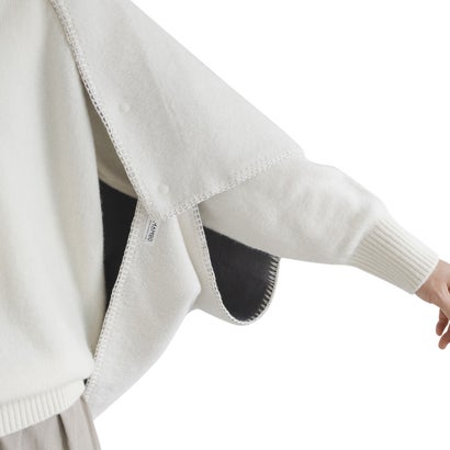 マンボ MAMBO ブランケット ひざ掛け メンズ レディース 軽量 吸湿 保湿 防寒 3WAY Blanket アイボリー ブラウン 42110831-28-00 （ブラウン）｜詳細画像