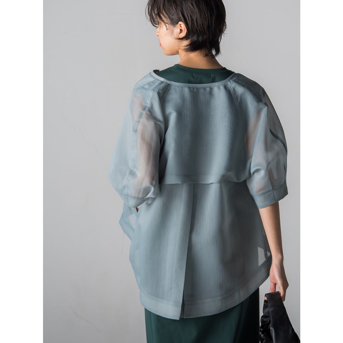 メイソングレイ MAYSON GREY シアーノーカラーブルゾン≪洗濯機で 