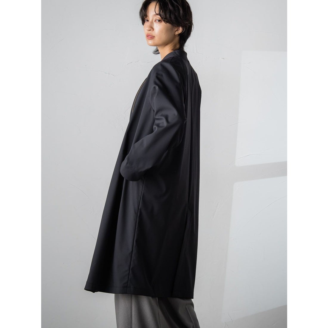 メイソングレイ MAYSON GREY ボンディングロングブルゾン≪WEB別注 