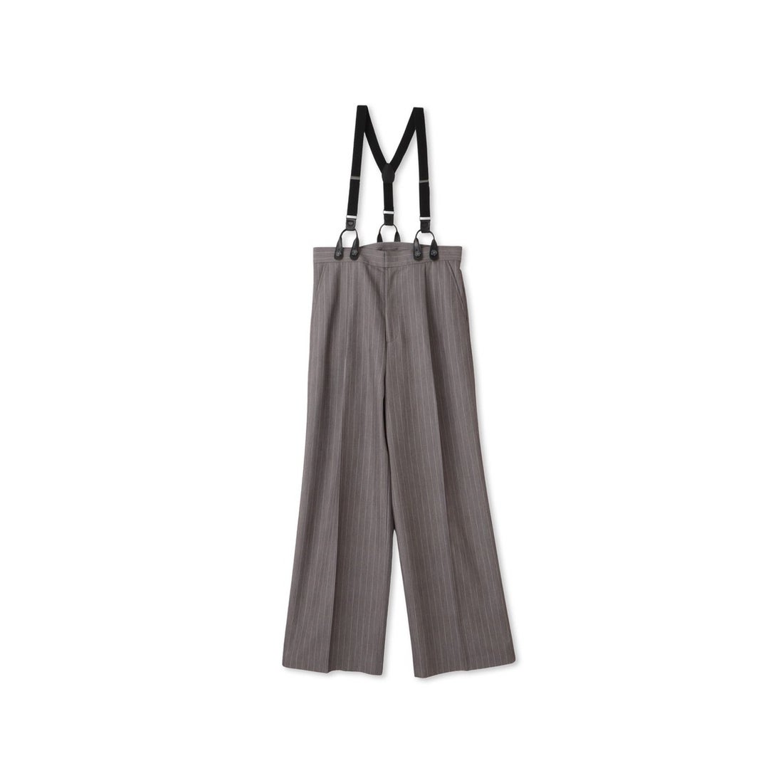 メイソングレイ MAYSON GREY サスペンダー付きピンストライプワイド 