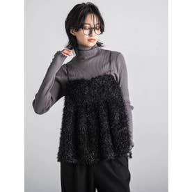 雑誌掲載品　フェザーキャミブラウス メイソングレイ MAYSON GREY フィルムフェザーキャミブラウス≪手洗い
