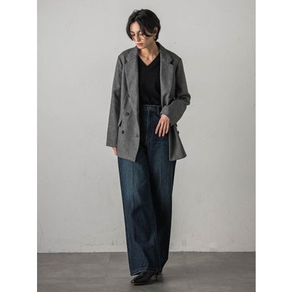 ミックスメランジダブルブレストジャケット （グレー系その他）｜詳細画像
