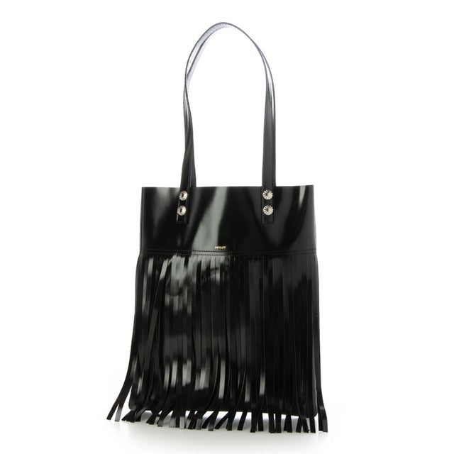Fringe tote （BL）