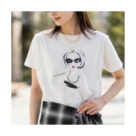 Tシャツ necklace illustration T-shirt 0226109026 （WHITE/ホワイト）