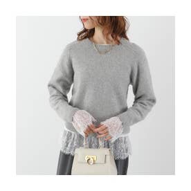 Tシャツ frill lace pullover 0226409102 （WHITE/ホワイト）
