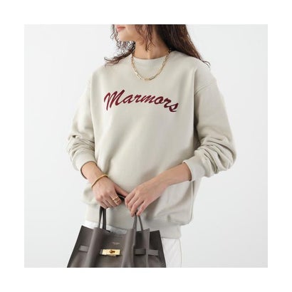マルモア marmors marmors トレーナー flocky logo sweat 0226309080 （L/BEIGE-ベージュ）｜詳細画像