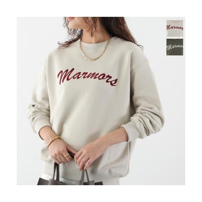 マルモア marmors marmors トレーナー flocky logo sweat 0226309080 （L/BEIGE-ベージュ）｜詳細画像