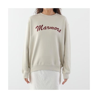 マルモア marmors marmors トレーナー flocky logo sweat 0226309080 （D/GRAY-グリーングレイ）｜詳細画像