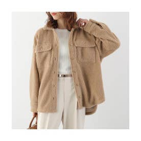 ボアジャケット boa shirt jacket 0226306077 （CAMEL/ブラウン）