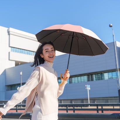 マブ 日傘 晴雨兼用 長傘 雨傘 メンズ レディース 50cm 遮光率100% 遮熱 UVカット UPF50+ 無地 SMV-4195｜詳細画像