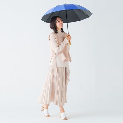 マブ 日傘 晴雨兼用 長傘 雨傘 メンズ レディース 50cm 遮光率100% 遮熱 UVカット UPF50+ 無地 SMV-4195｜詳細画像