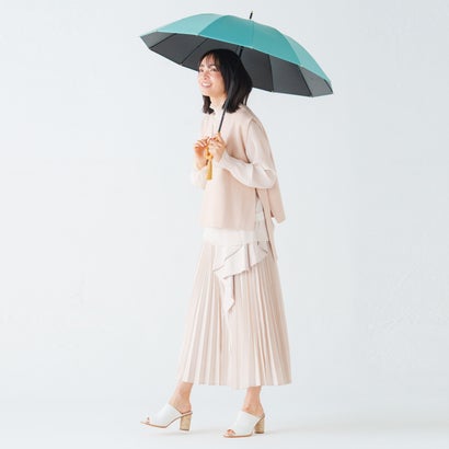 マブ 日傘 晴雨兼用 長傘 雨傘 メンズ レディース 50cm 遮光率100% 遮熱 UVカット UPF50+ 無地 SMV-4195｜詳細画像