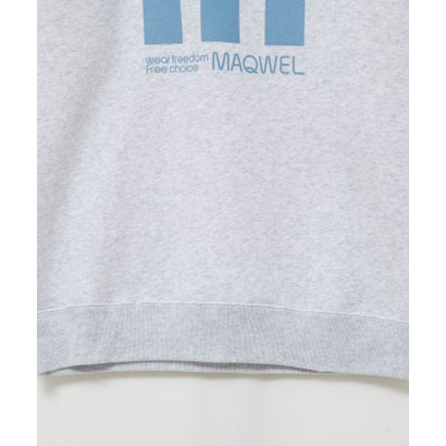 Maqwel LARGE M プリントスウェット裏起毛 （ライトグレー）｜詳細画像