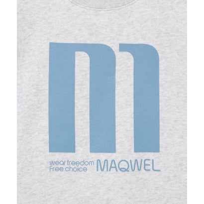 Maqwel LARGE M プリントスウェット裏起毛 （ライトグレー）｜詳細画像
