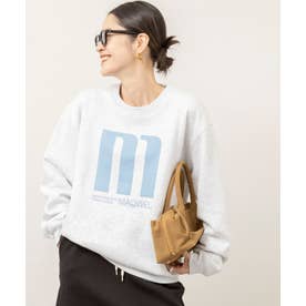 Maqwel LARGE M プリントスウェット裏起毛 （ライトグレー）