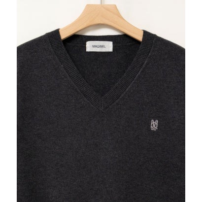 MaqwelスターダウンウォッシャブルVネックプルオーバー （ダークブラウン）｜詳細画像