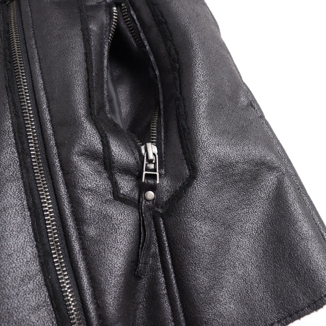 マックススタジオ MAX STUDIO フェイクムートン・ライダーズジャケット （ブラック） -ファッション通販 FASHION WALKER