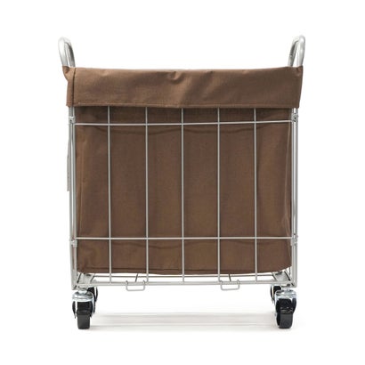ブリッド BRID ランドリーバスケット キャスター ランドリースクエアバスケット WIRE ARTS & PRO.FOLDING laundry SQUARE BASKET WITH CASTER 28L 003269 （Lightgray）｜詳細画像