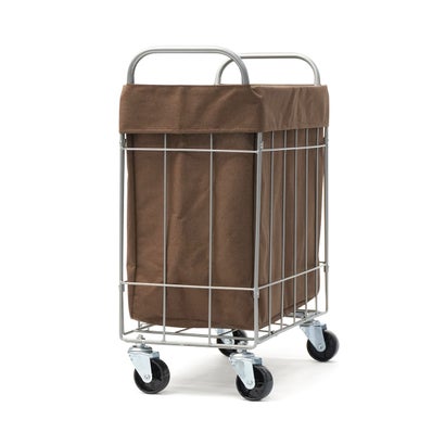 ブリッド BRID ランドリーバスケット キャスター ランドリースクエアバスケット WIRE ARTS & PRO.FOLDING laundry SQUARE BASKET WITH CASTER 28L 003269 （Lightgray）｜詳細画像