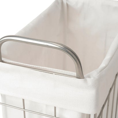 ブリッド BRID ランドリーバスケット キャスター ランドリースクエアバスケット WIRE ARTS & PRO.FOLDING laundry SQUARE BASKET WITH CASTER 28L 003269 （Lightgray）｜詳細画像