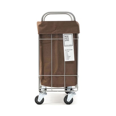 ブリッド BRID ランドリーバスケット キャスター ランドリースクエアバスケット WIRE ARTS & PRO.FOLDING laundry SQUARE BASKET WITH CASTER 28L 003269 （Lightgray）｜詳細画像