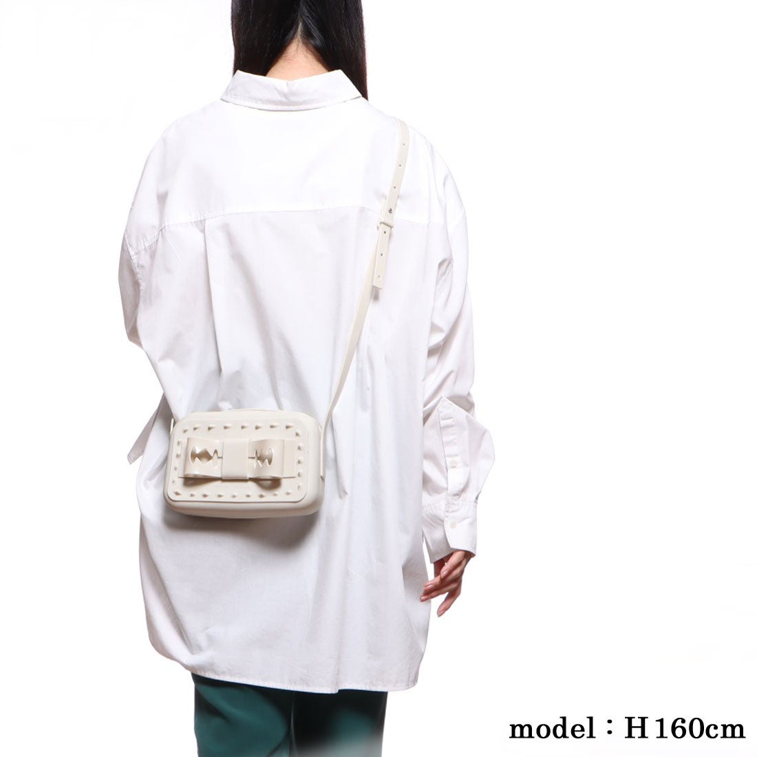 メリッサ melissa MELISSA RAZOR BOW BAG + UNDERCOVER （BEIGE） -靴 