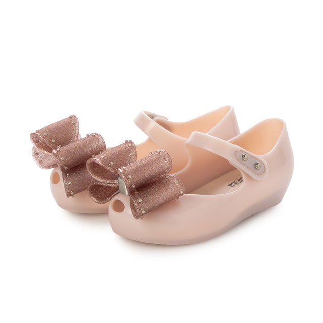 MINI MELISSA ULTRAGIRL CLASSIC BOW BB （METALLIC PINK/GLITTER）
