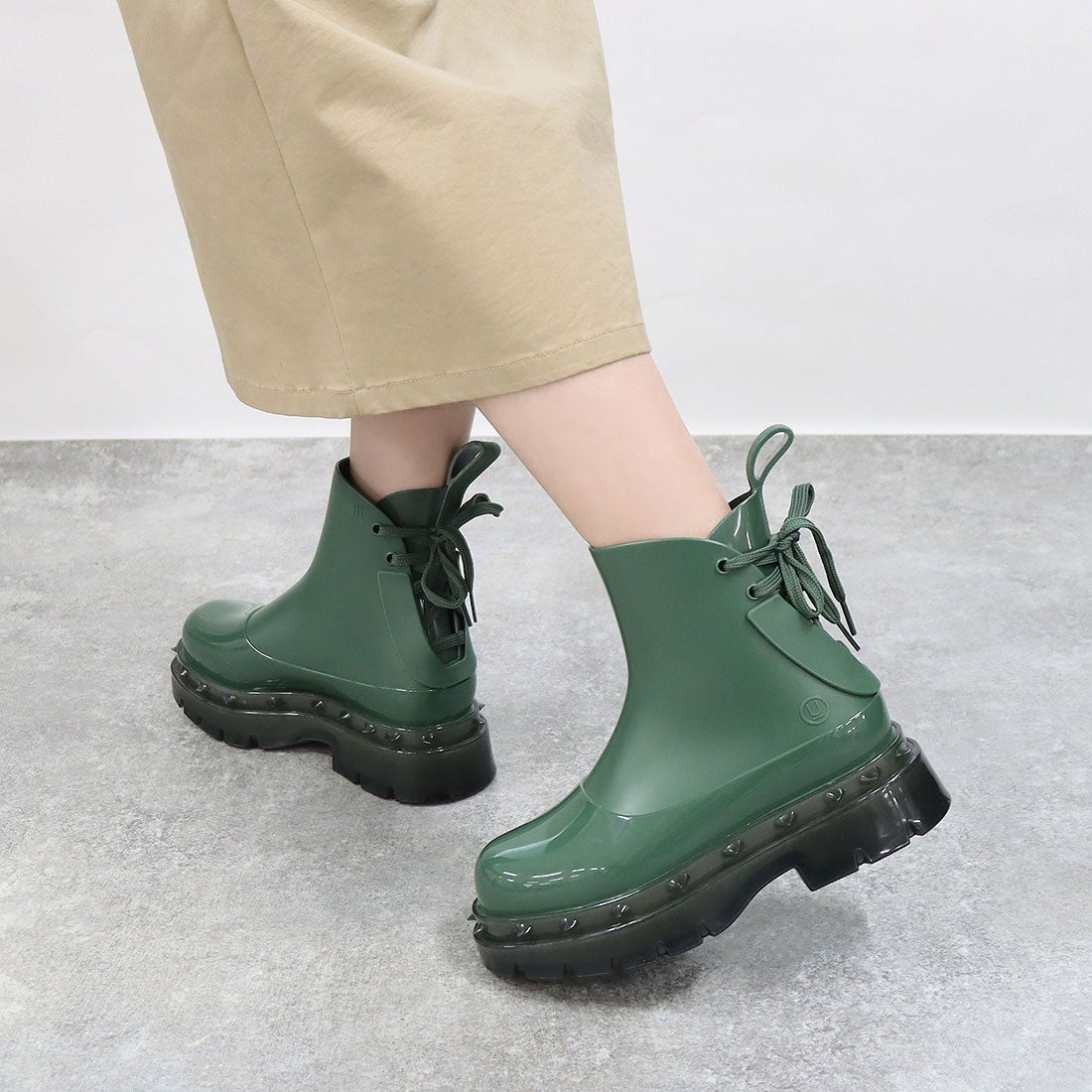 メリッサ melissa MELISSA SPIKES BOOT + UNDERCOVER AD （GREEN） -靴