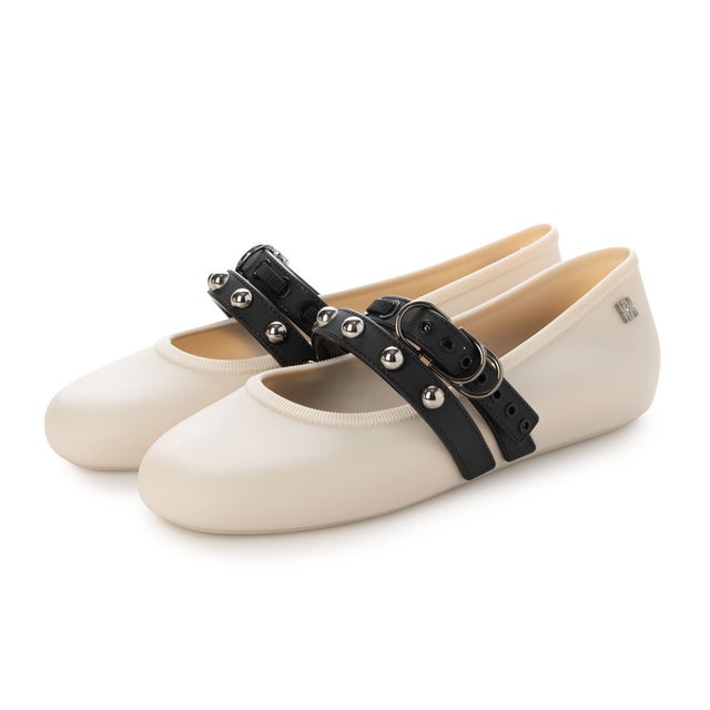 MELISSA SOFT BALLERINA STUDS AD （BEIGE/BLACK）