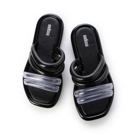 MELISSA AIRBUBBLE SLIDE AD （BLACK/CLEAR）