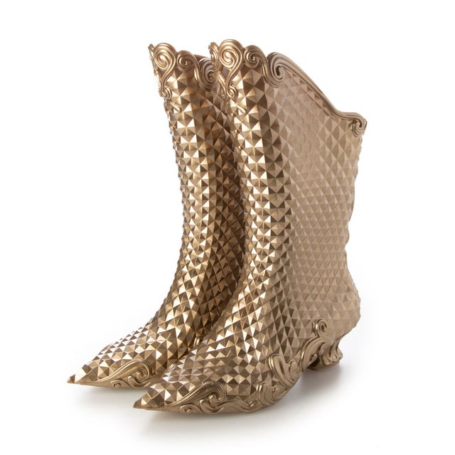 
                    MELISSA COURT BOOT + Y.PROJECT AD （GOLD）