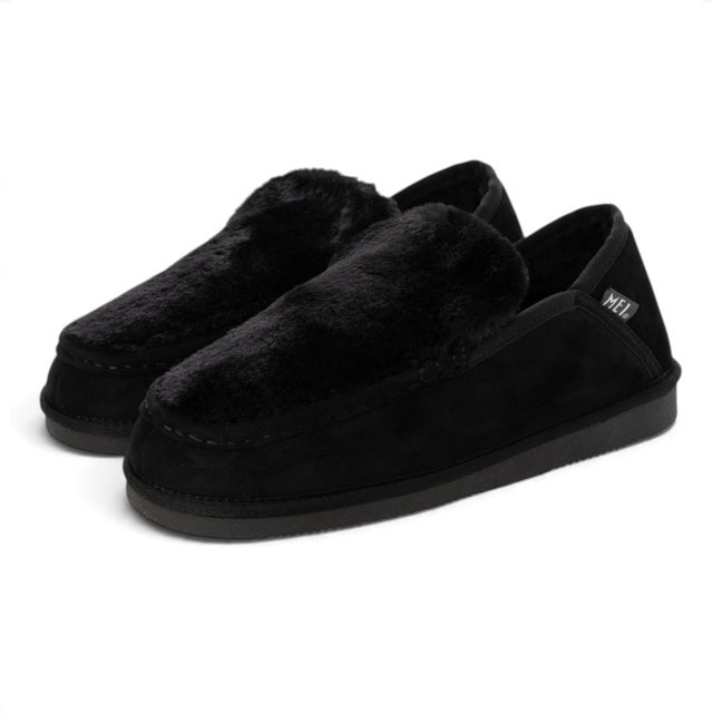 MOUTON LIKE FUR SLIP-ON （BLACK）