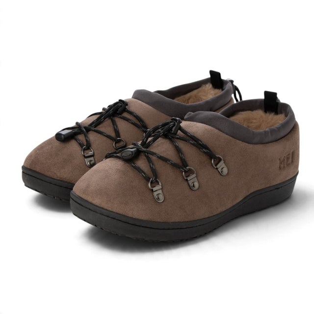 FAKE SUEDE MOC HIKE SHOES （GREY）