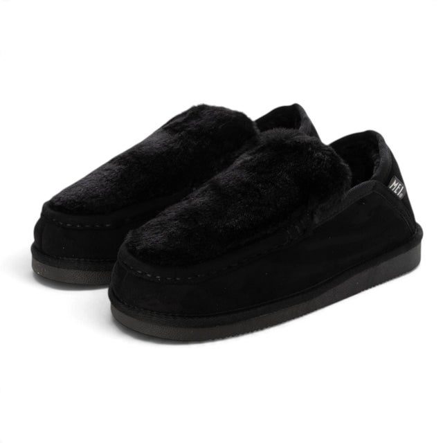 MOUTON LIKE FUR SLIP-ON （BLACK）