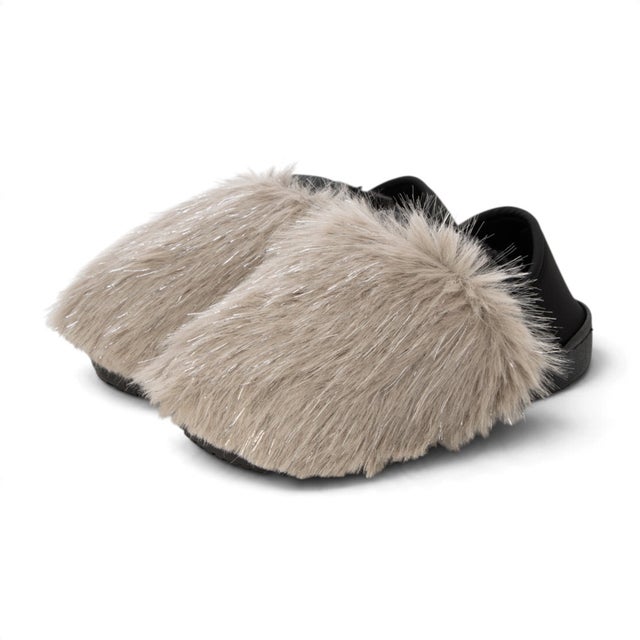 LONG FUR MOC SHOES （GREIGE）