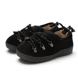 FAKE SUEDE MOC HIKE SHOES （BLACK）