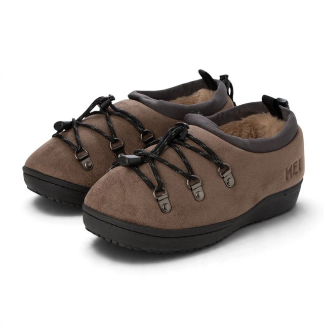 FAKE SUEDE MOC HIKE SHOES （GREY）