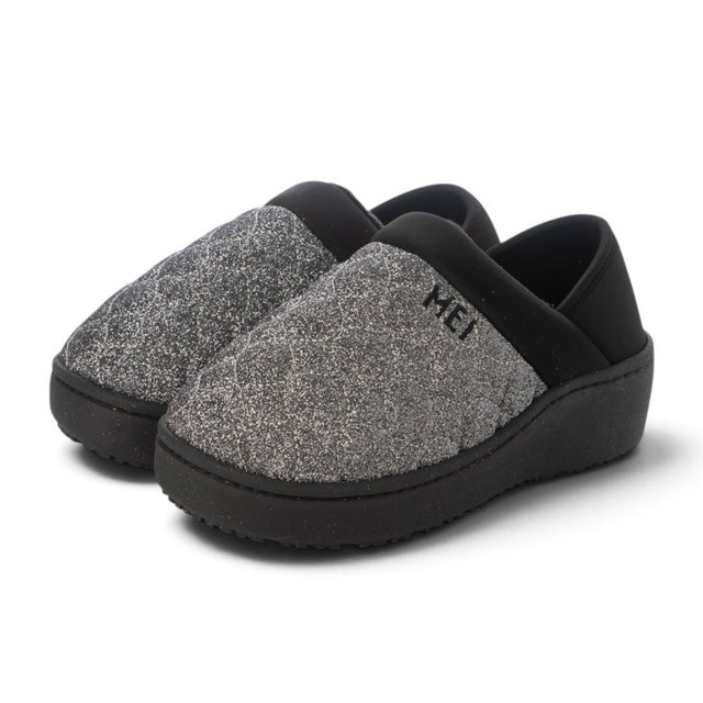 PLAT FORM GLITTER MOC SHOES （SILVER）